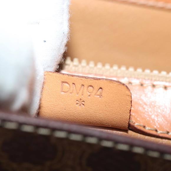 CELINE Macadam Canvas Hand Bag PVC 2way Brown Auth 74543 - Picture 12 of 16